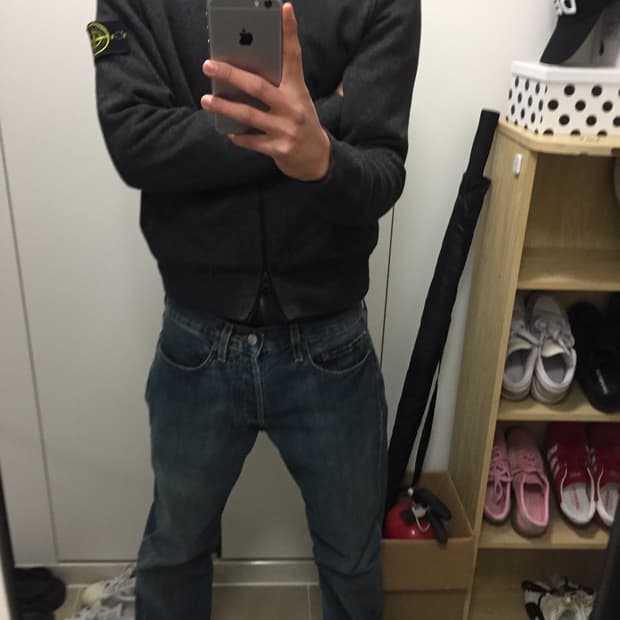 Stone Island knit neck zip-up