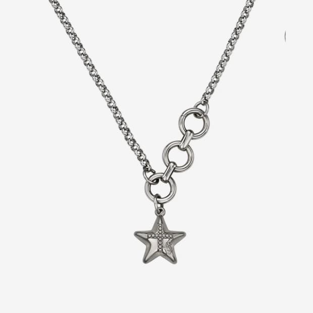 엔프프 bright orbit necklace-silver