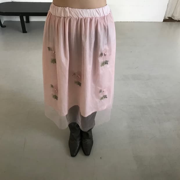 vintage pattern sha skirt