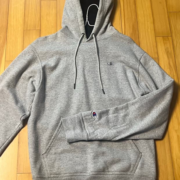 챔피온 그레이 후드티
