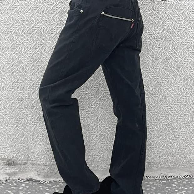 리바이스 엔지니어드진 빈티지 캐주얼 흑청 데님팬츠 32인치 C10527