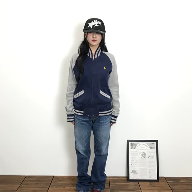 Polo Varsity Raglan Zip-Up Jacket