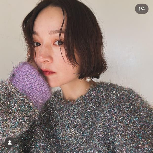 질샌더 멀티컬러 Lurex 니트