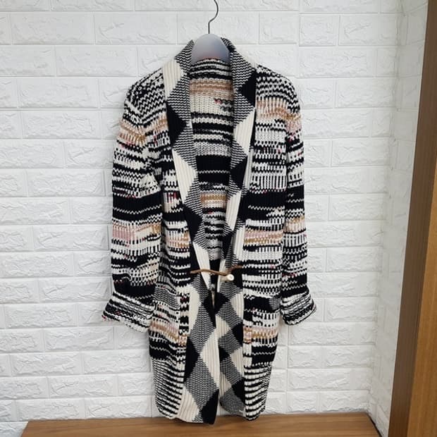 미쏘니 롱 니트 가디건 여성77-88(44) 캐시미어