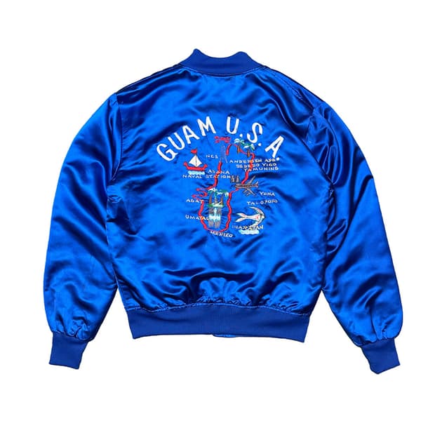 90s Sammy's Embroidery 수베니어 스카쟌 자켛