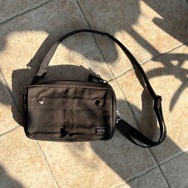 Porter black cross bag