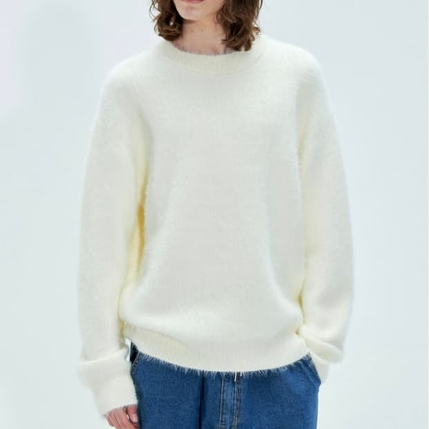 테이크이지 피더 루즈 크루넥 니트