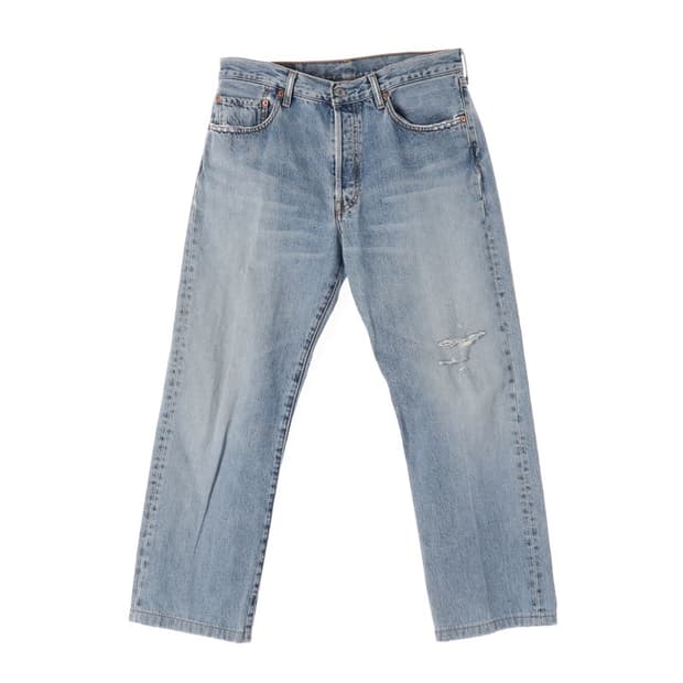 LEVIS 501 라이트 워싱 데님 팬츠 33