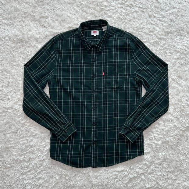 리바이스 체크 플란넬 셔츠 (M)