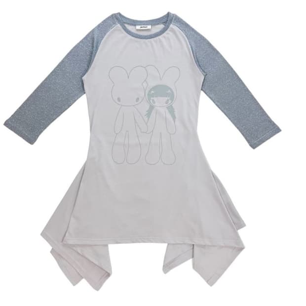 (구해요)지초이 래글런 티 드레스 클라우드 파르코 에디션 원피스