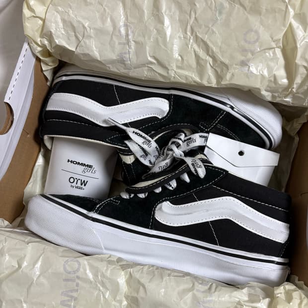 반스 옴므 걸스 OTW 스케이트-미드 리이슈 83 OST 블랙