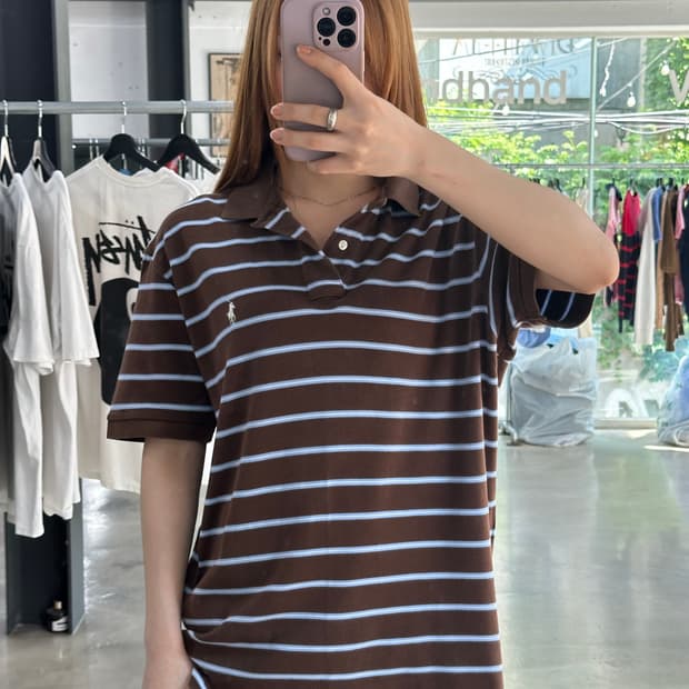 폴로랄프로렌 포니 스트라이프 Pk 반팔티