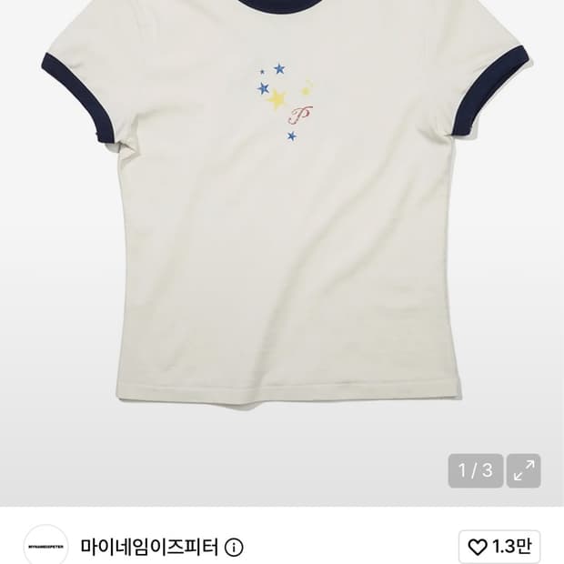마이네임이즈피터STAR FLAG RINGER T-SHIRTS - BLUE