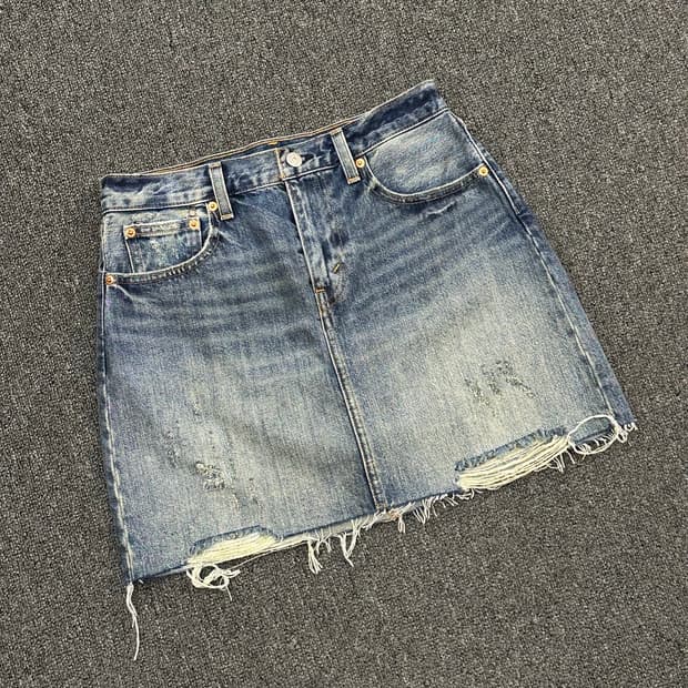 27)리바이스 빈티지 중청 데님 스커트