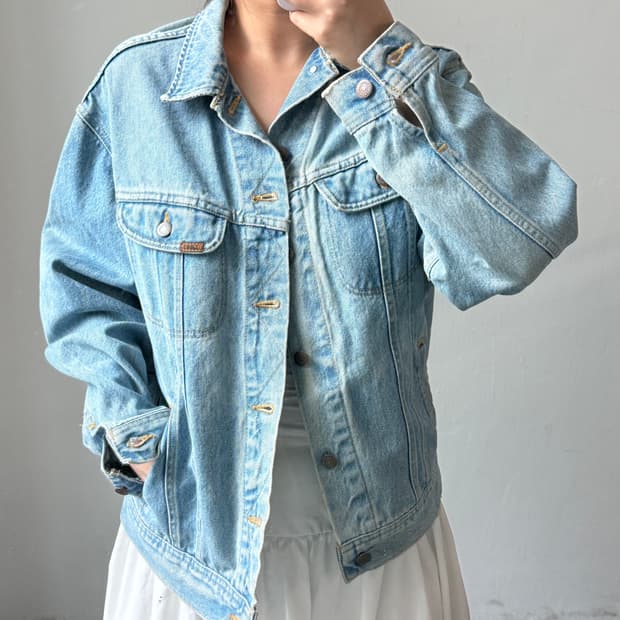 리 데님 자켓