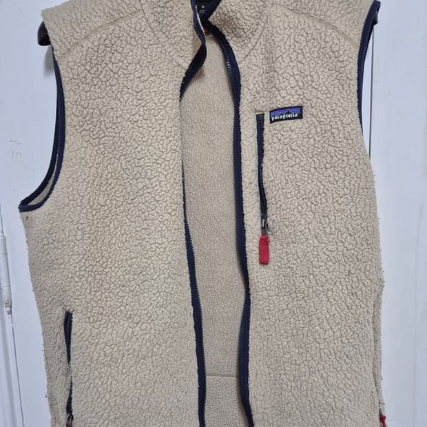 파타고니아 레트로 파일 베스트 아이보리 XL