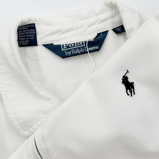 POLO RL 00s 화이트 코튼쉘 스윙톱 자켓