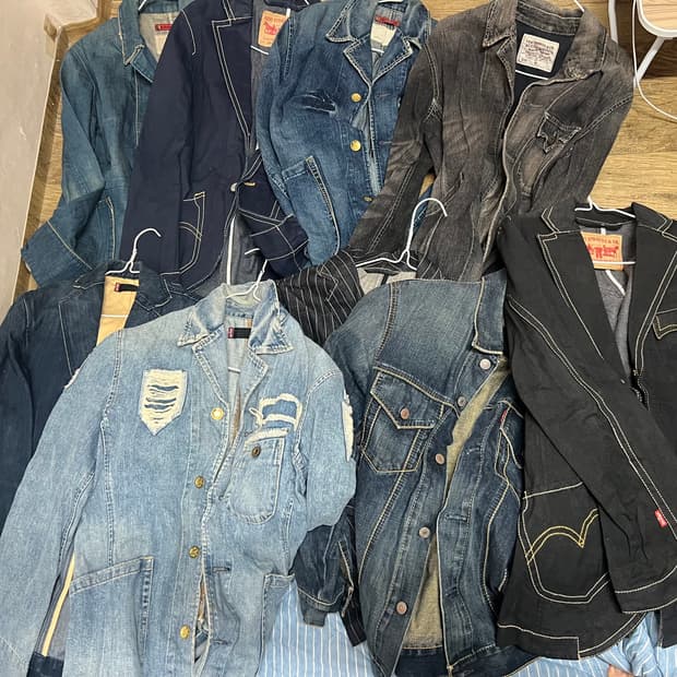 리바이스 데님자켓 청자켓 총  9종 M7종,L2종 1번~9번 문의주세요