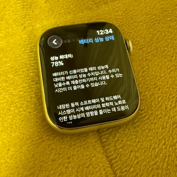 애플워치7 45mm 스테인리스 실버 셀룰러