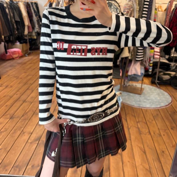 히스테릭글래머 단가라 롱슬리브