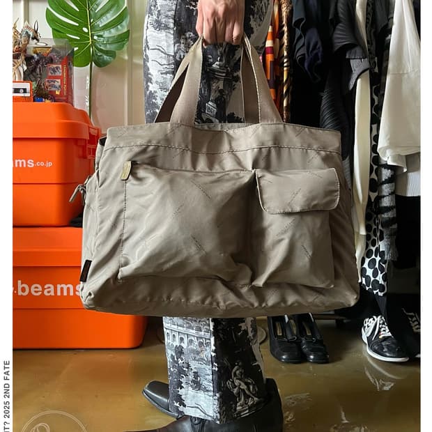 90s HIROKO KOSHINO 3D Pocket Tote Bag