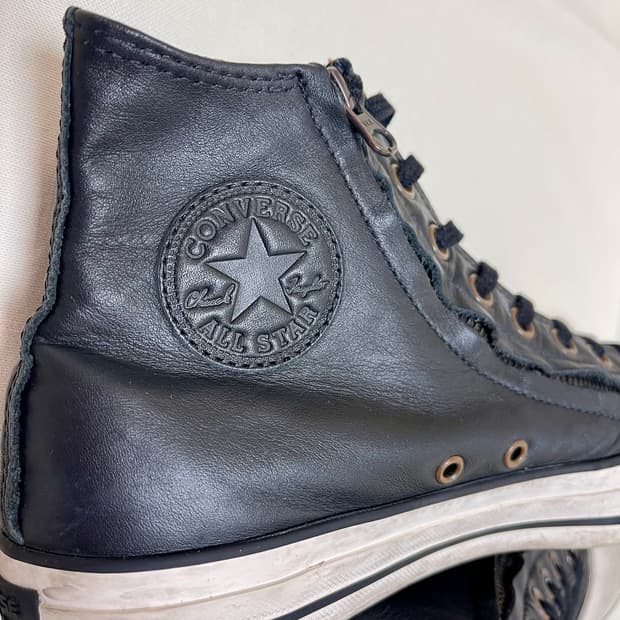 컨버스 존 바바토스 척 테일러 레더 더블 지퍼