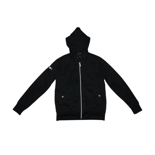 본더치 라인스톤 로고 후드 집업 자켓 블랙 95