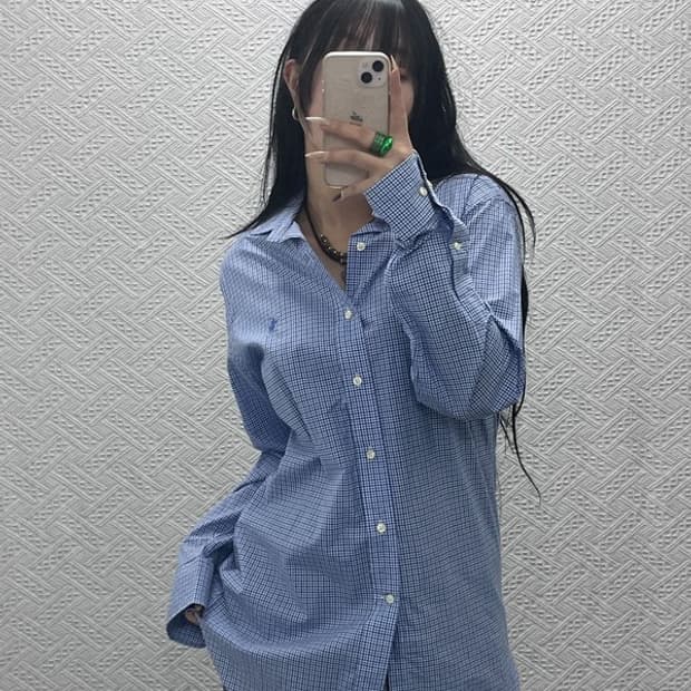 폴로 랄프로렌 빈티지 컨트리 레트로 체크 셔츠 100 C08365