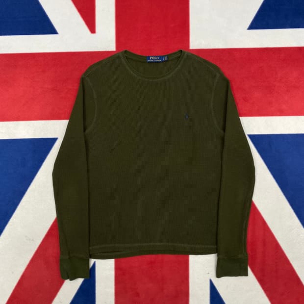 폴로 와플 롱슬리브 여성L 