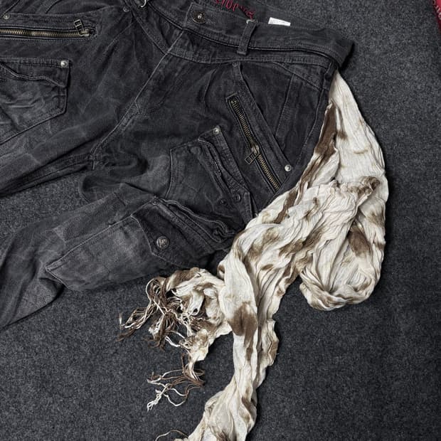 Vintage y2k punk grunge muffler