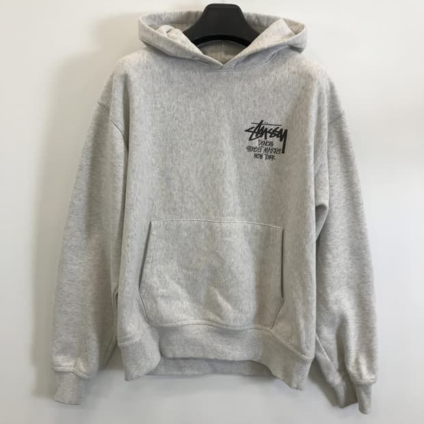 스투시 도버스트릿마켓 뉴욕 후드 애쉬헤더 [M]
