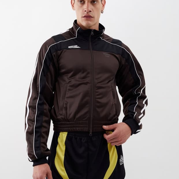 마틴로즈 23SS 슈렁큰 트랙 자켓 브라운 L사이즈