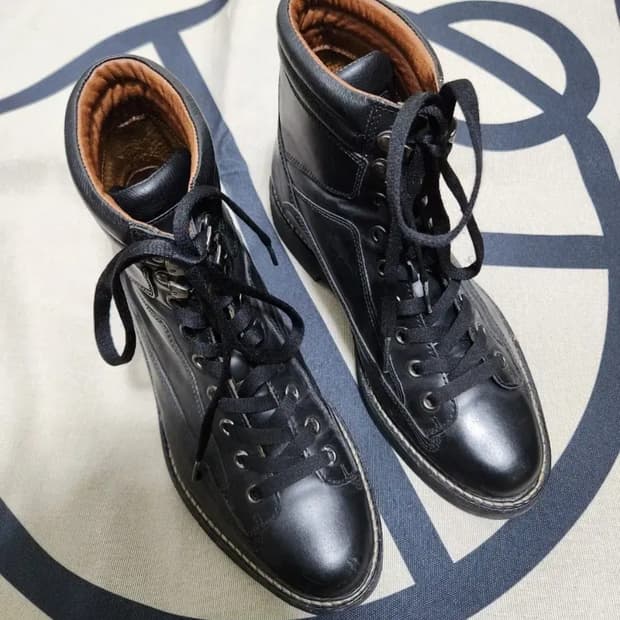 250)호킨스 블랙 가죽 워커