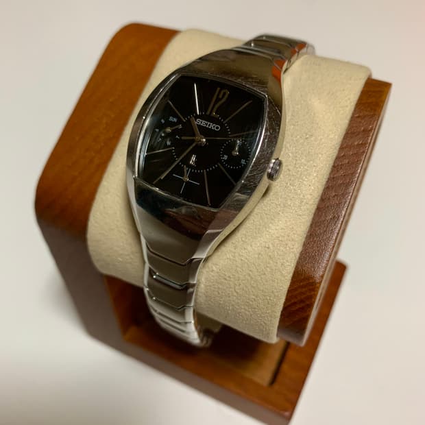 세이코 Seiko LK 쉘 실버 블랙 