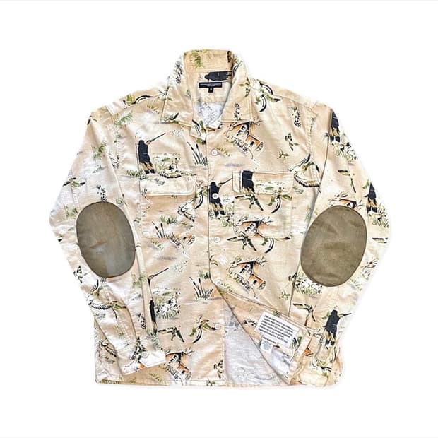 엔지니어드 가먼츠 유니크 패턴 헌팅 셔츠 남방