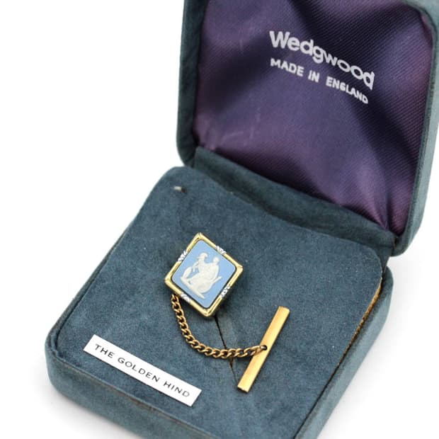 웨지우드 A등급 남자 명품 뱃지 포인트 핀 제스퍼