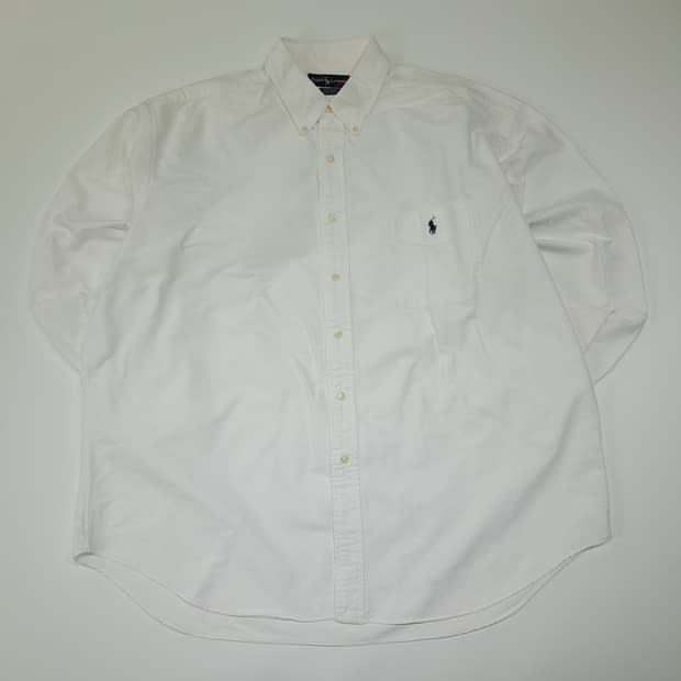 CL924 XL 폴로 90s 빅셔츠 화이트 셔츠 남방