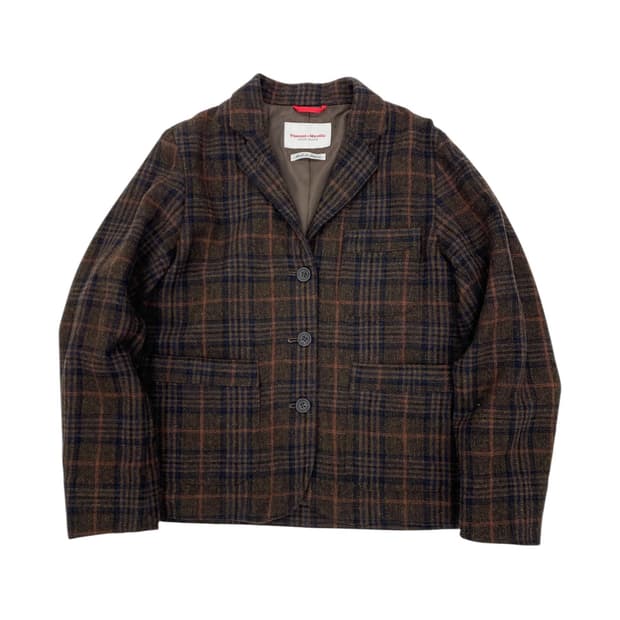 Vincent et Mireille 울 블렌드 3버튼 워크 자켓