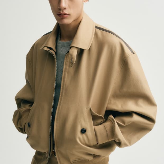 노이어 헤비 치노 블루종 자켓 