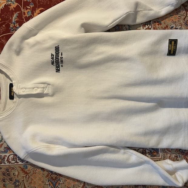 팔라스 x 네이버후드 와플 저지 화이트 