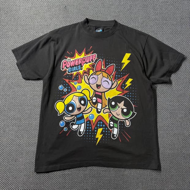 새상품) 파워퍼프걸 프린팅 티셔츠 (L/XL)