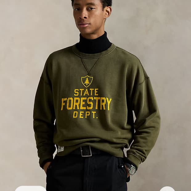 [M] 폴로 랄프로렌 25FW 빈티지핏 플리스 그래픽 스웻셔츠