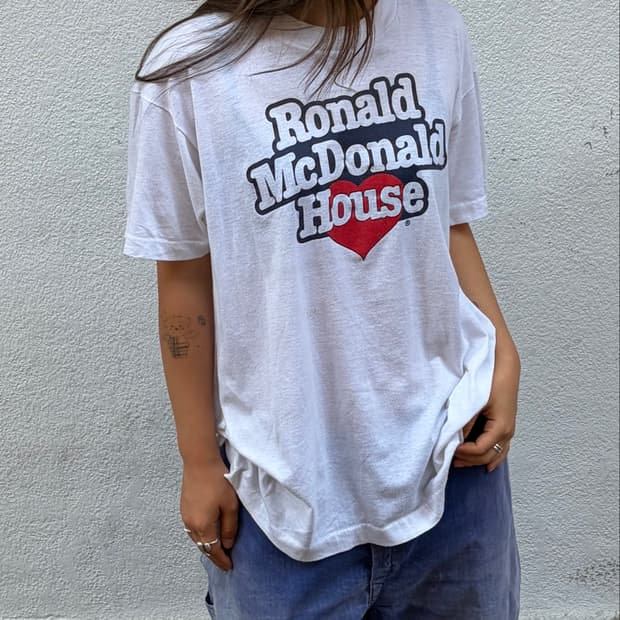90s Ronald McDonald House 빈티지 싱글스티치 티셔츠
