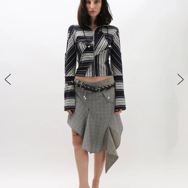 (36) 레이브리뷰 noa 체크 스커트 skirt