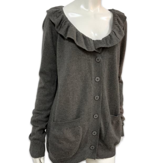 빈티지 Stella Mccartney 프릴 롱 가디건