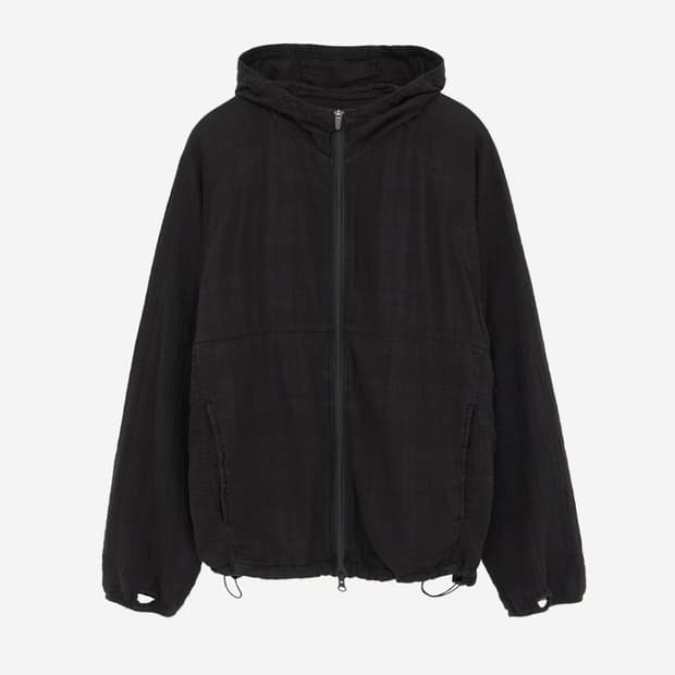 [3] 폴리테루 휴먼인덱스 휴먼 체크 후디 파카 블랙