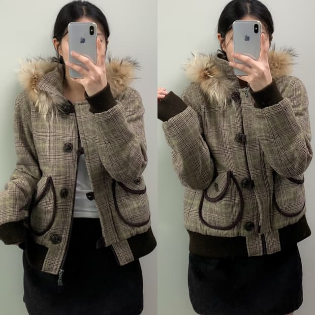 빈티지 퍼 자켓