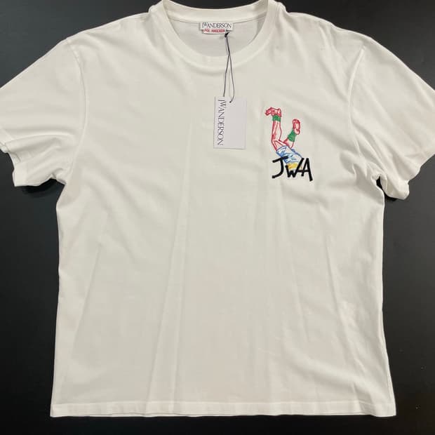 JW앤더슨 로고 티셔츠 XL 판매