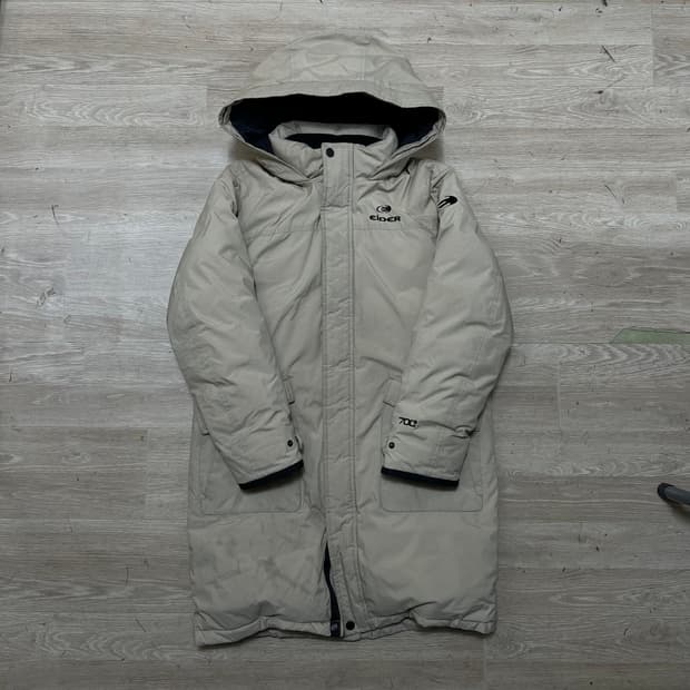 아이더 키즈 덕다운 700 후드 롱패딩 점퍼 [베이지] 150