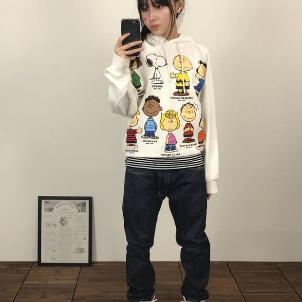 Lacoste x Peanuts White Hoodie
